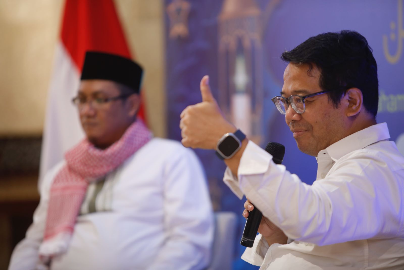 Kepala Divisi Pasar Modal Syariah BEI Irwan Abdalloh, saat menjadi pembicara di event Nyantri Saham Bareng Kabar Bursa. Foto: Kabar Bursa/Abbas Sandji