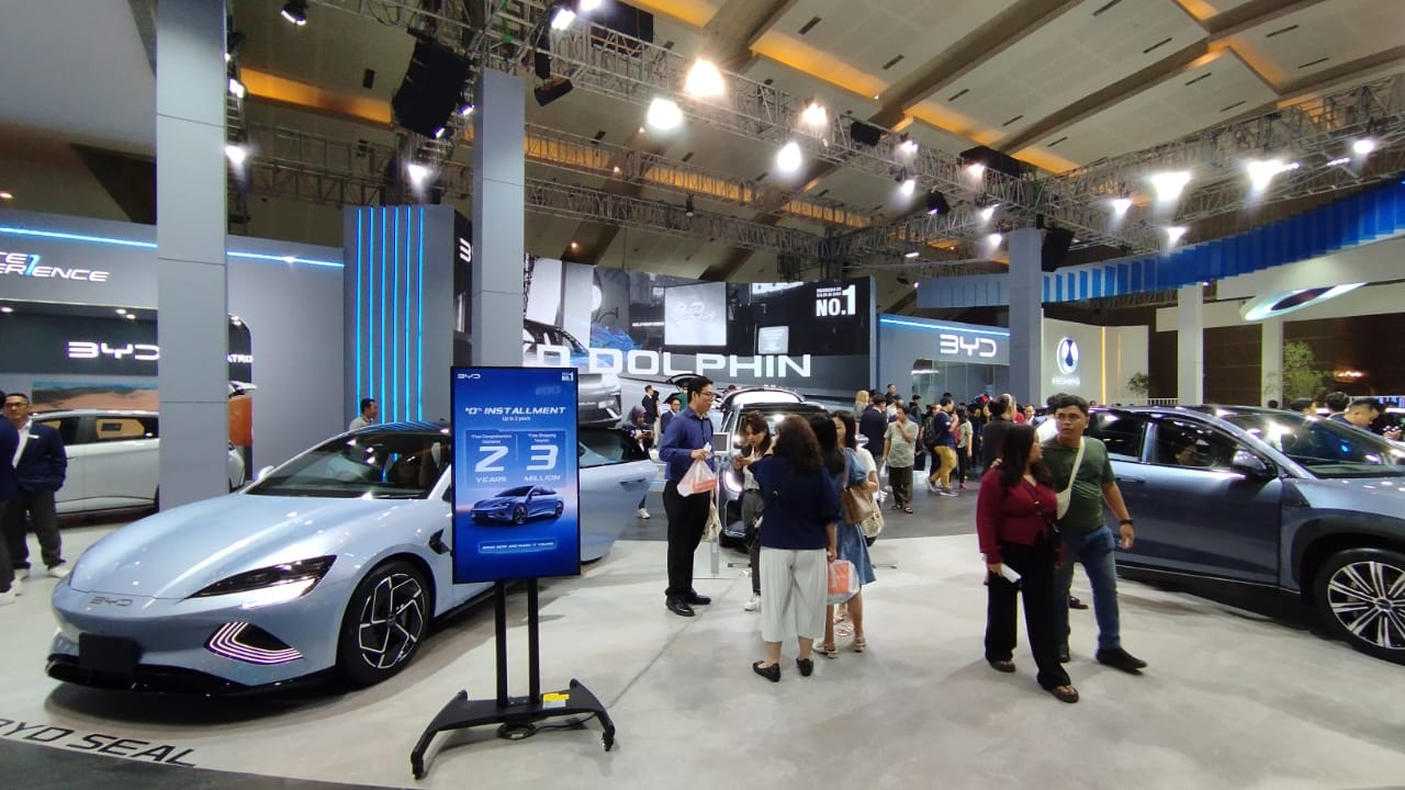 Mobil listrik BYD. Foto: Foto: Kabarbursa/Harun Rasyid.
