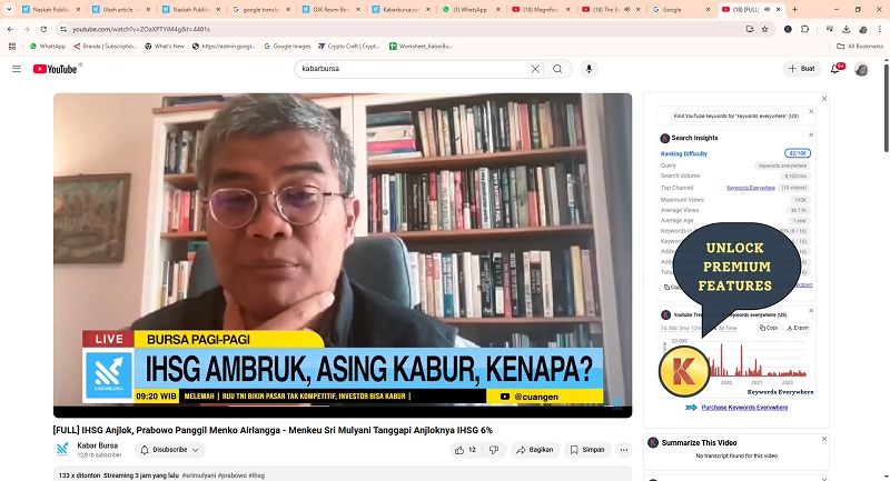  Pakar Ekonomi Universitas Paramadina, Wijayanto Samirin, mengidentifikasi tiga faktor utama yang menyebabkan tekanan hebat terhadap pasar modal Indonesia.