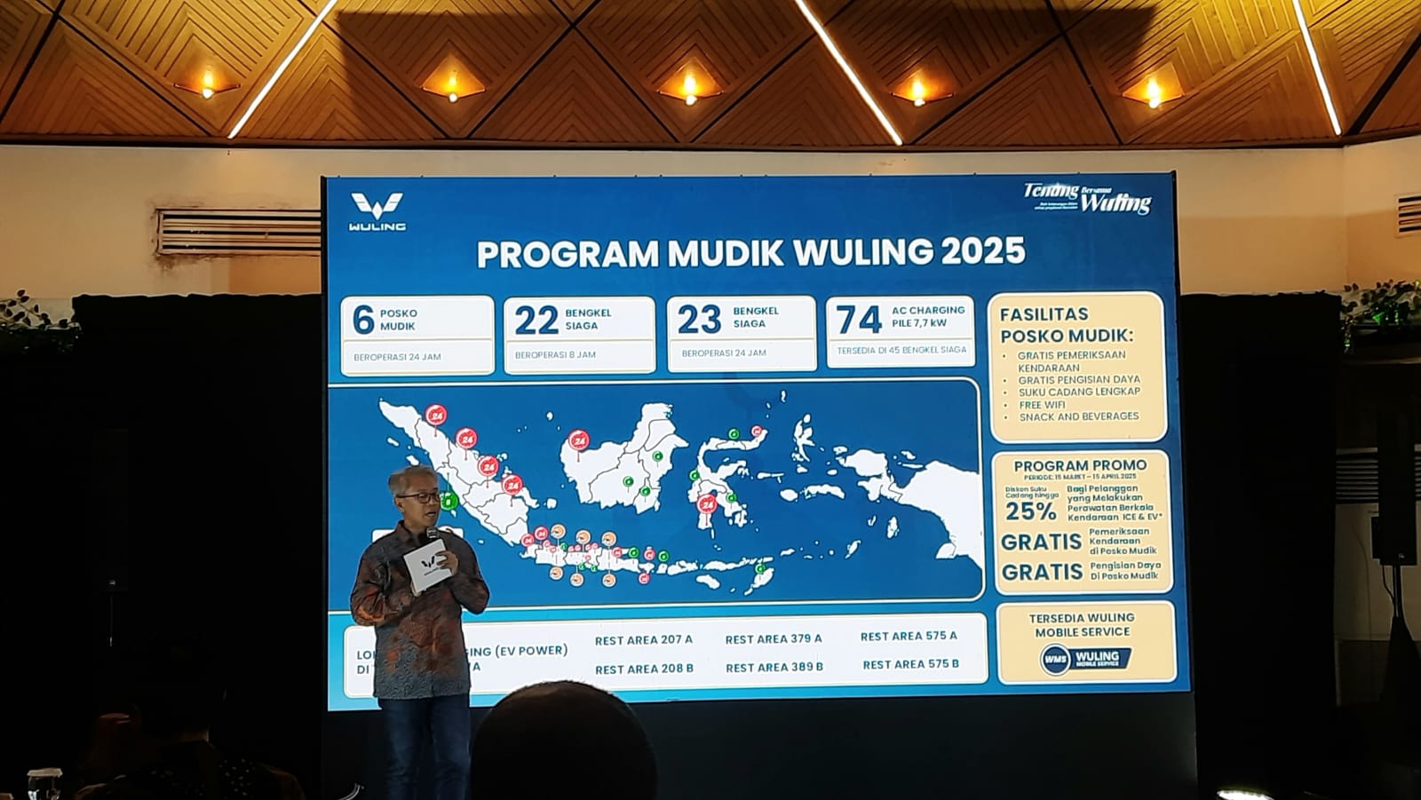 Pemaparan terkait dengan program mudik lebaran Wuling 2025. (Foto: Kabar Bursa/Harun R)
