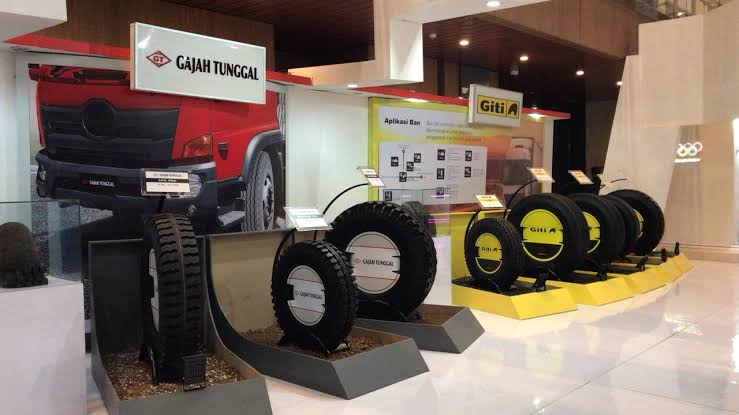Produksi ban PT Gajah Tunggal Tbk. Foto: Dok Perusahaan