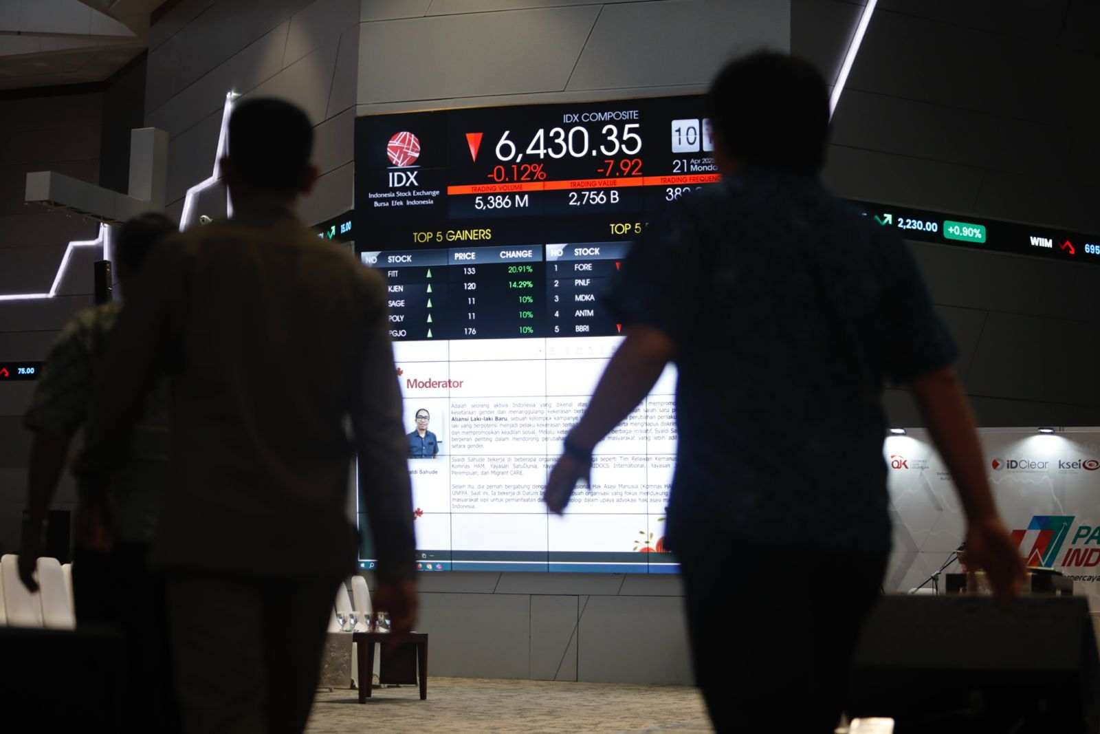 Hall Bursa Efek Indonesia di Bilangan SCBD, Jakarta Selatan. Foto: KabarBursa.com/Abbas