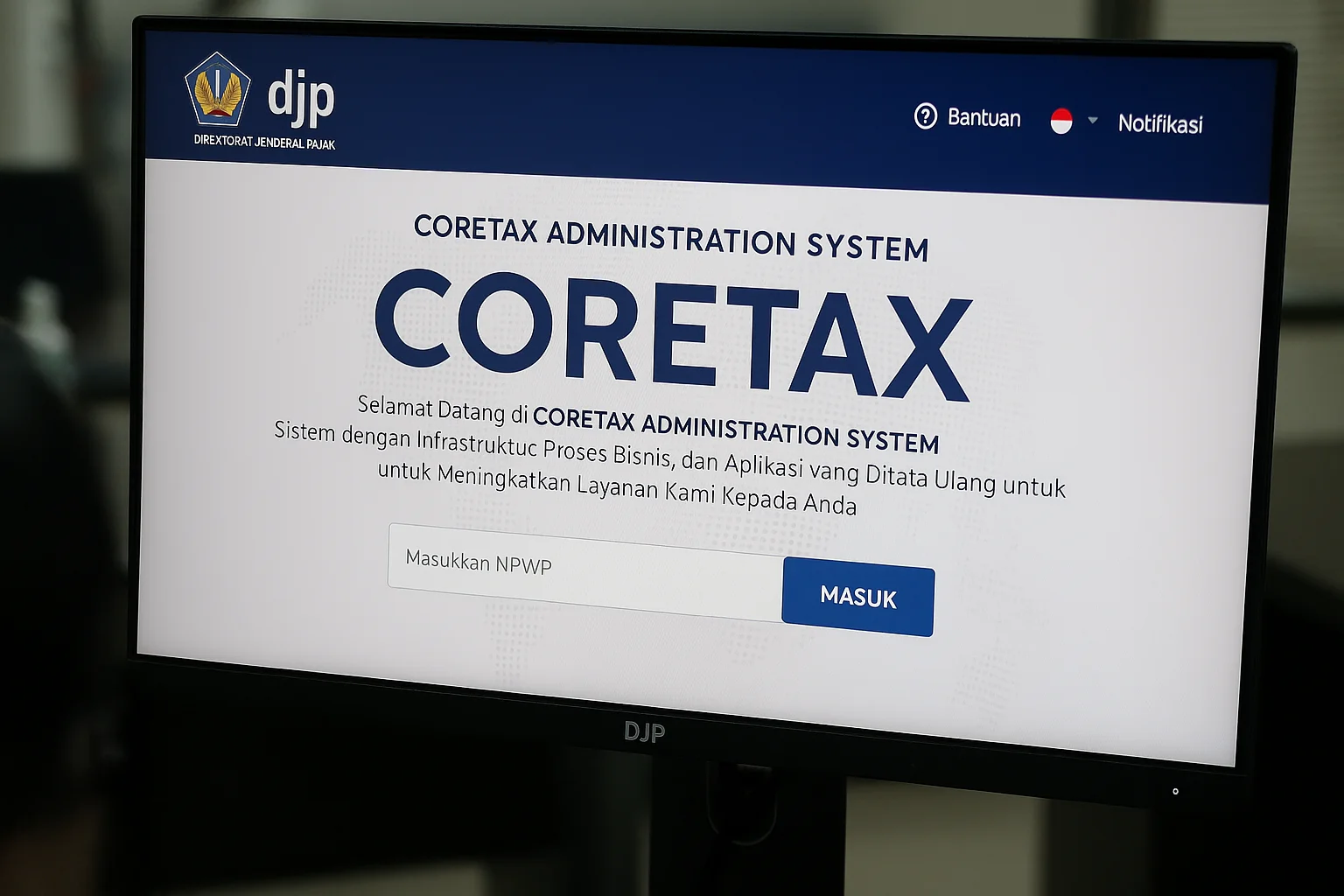 Ilustrasi sistem perpajakan Coretax.