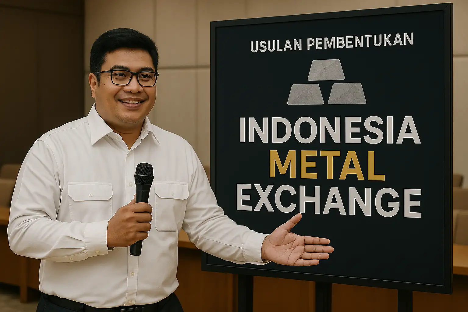 DPR dorong pembentukan bursa logam nasional untuk melawan dominasi harga global dan menertibkan tata kelola timah yang darurat. Gambar dibuat oleh AI untuk KabarBursa.com.