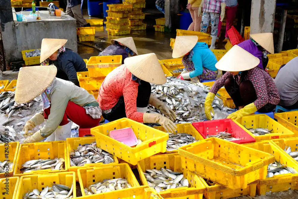 Ilustrasi pasar ikan Indonesia. (Foto: Adobe Stock)