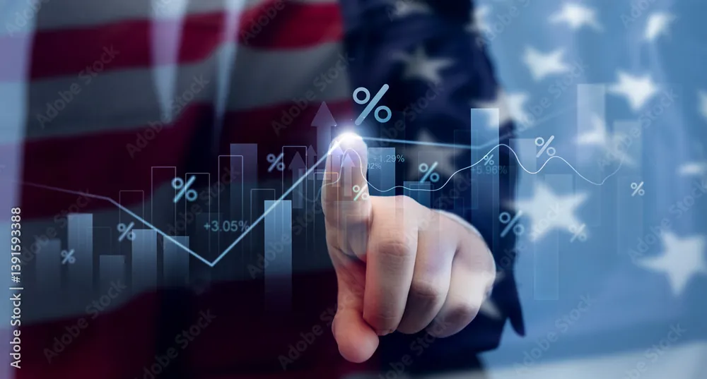 Ilustrasi Wall Street yang sedang menguat. (Foto: Adobe Stock)