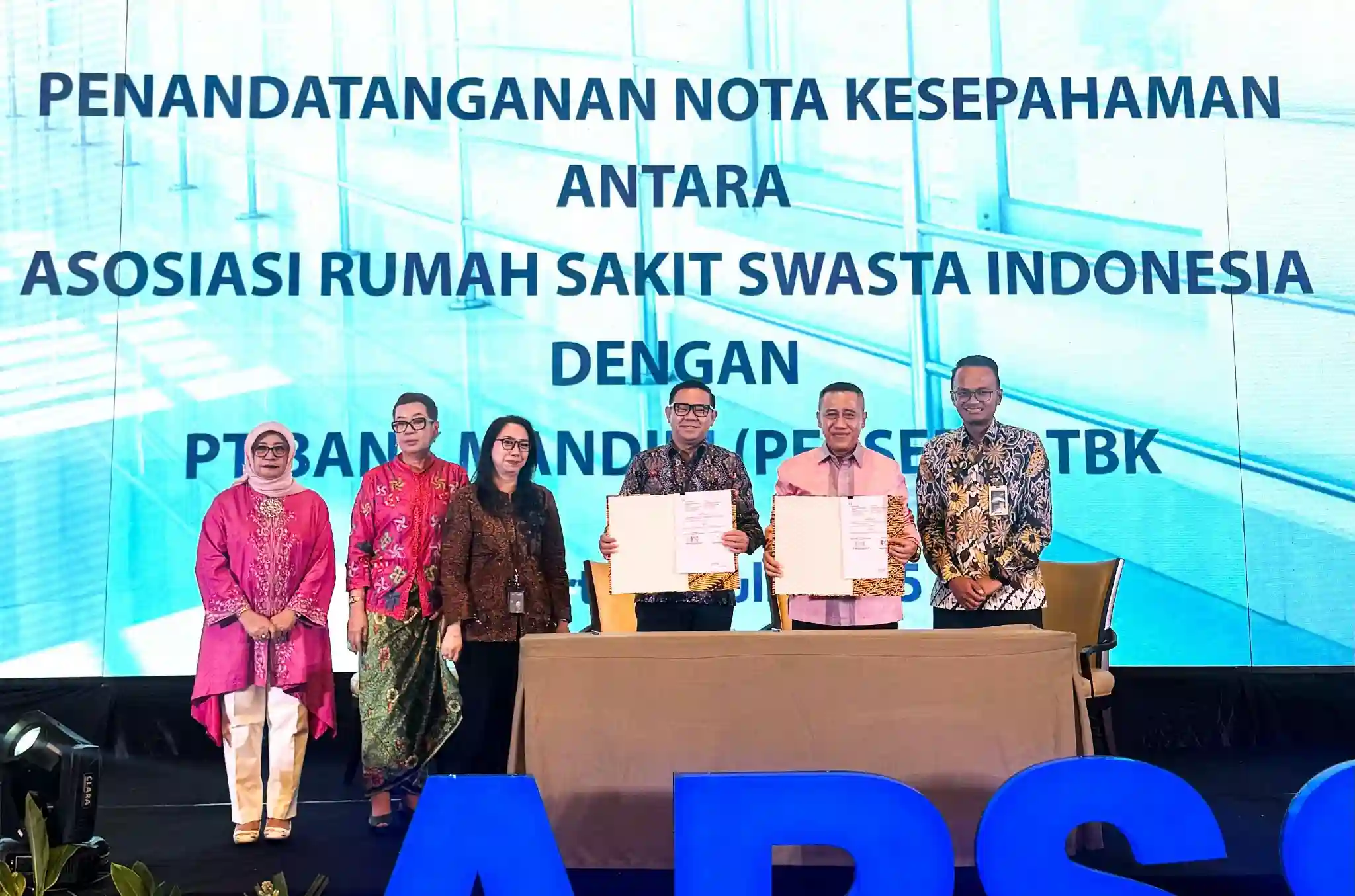 Penandatanganan nota kesepahaman antara Bank Mandiri dan ARSSI, Rabu, 9 Juli 2025. (Foto: Istimewa)
