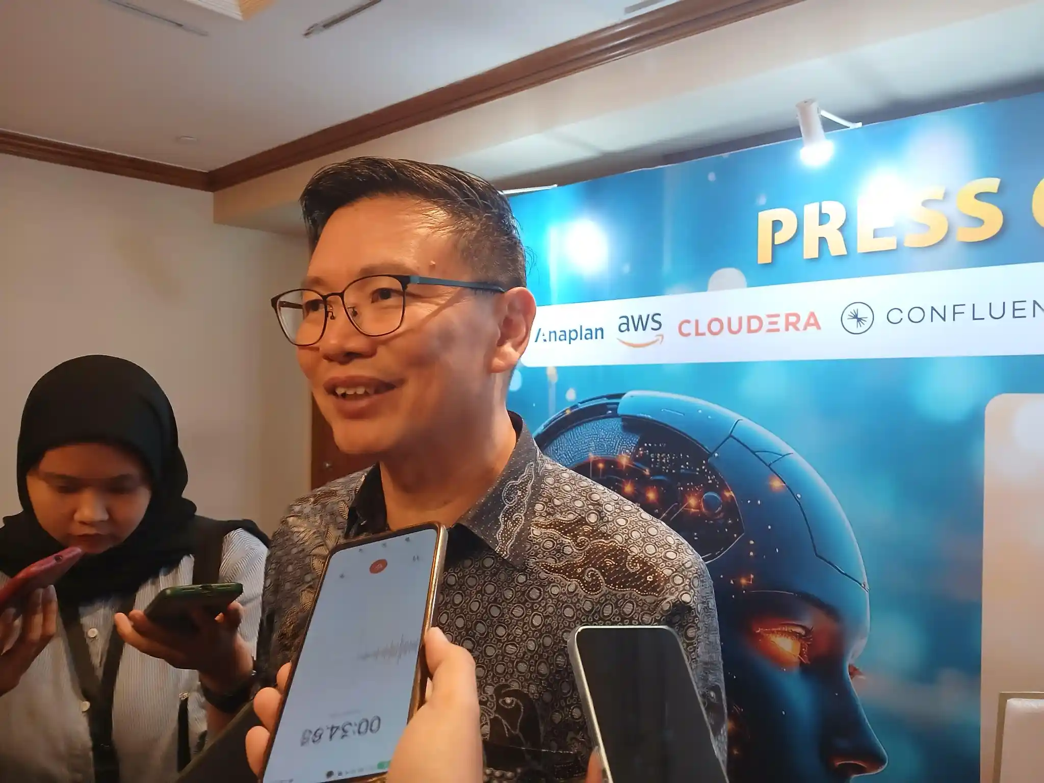 Presiden Direktur Metrodata Susanto Djadja. Foto: KabarBursa.com/Hutama Prayoga.