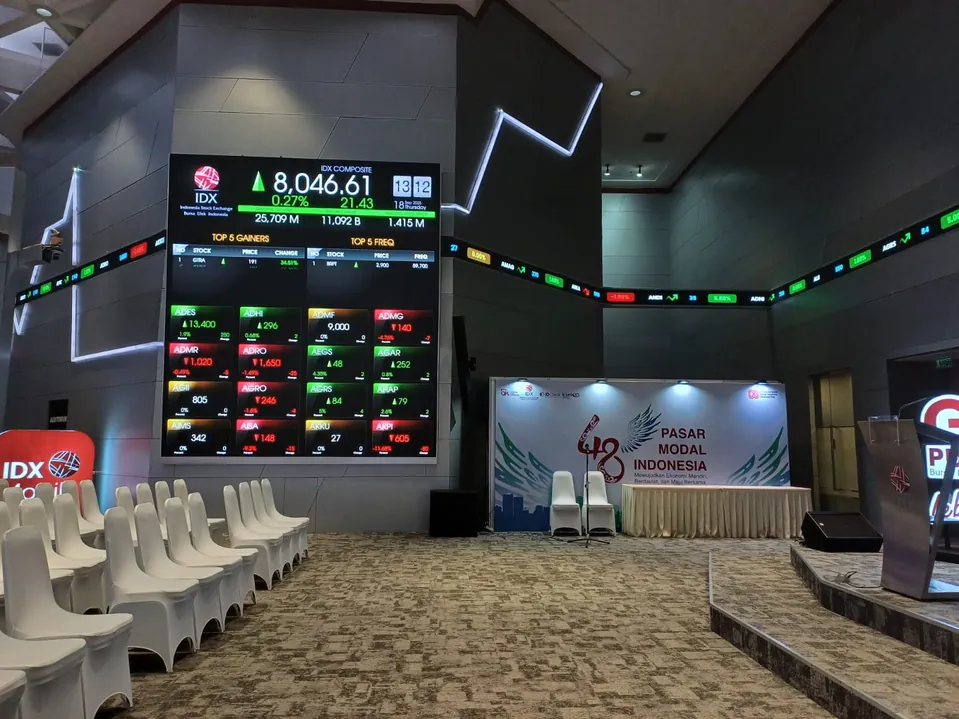 IHSG hari ini kembali dibuka menguat, masih di atas level 8.000. Foto: KabarBursa.com/Desty Luthfiani.