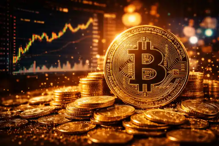 Gerak Bitcoin dan sejumlah koin kripto lainnya masih sempit. Foto: AI untuk KabarBursa.