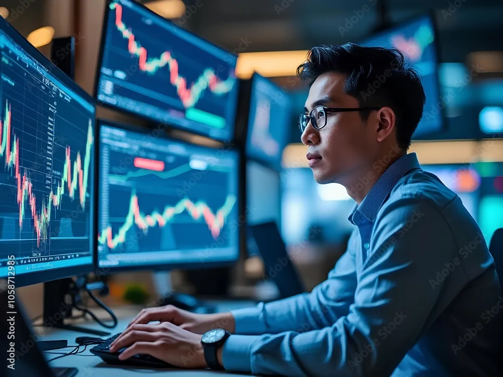 Bursa Asia bergerak melemah di sesi perdagangan pertama, namun Nikkei dan pasar China bergerak berlawan arah. Foto: Adobe Stock.