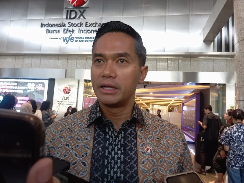 Ketua Umum Kamar Dagang dan Industri (Kadin) Indonesia, Anindya Novyan Bakrie, saat menghadiri IPO RANS. Foto: KabarBursa.com/Desty
