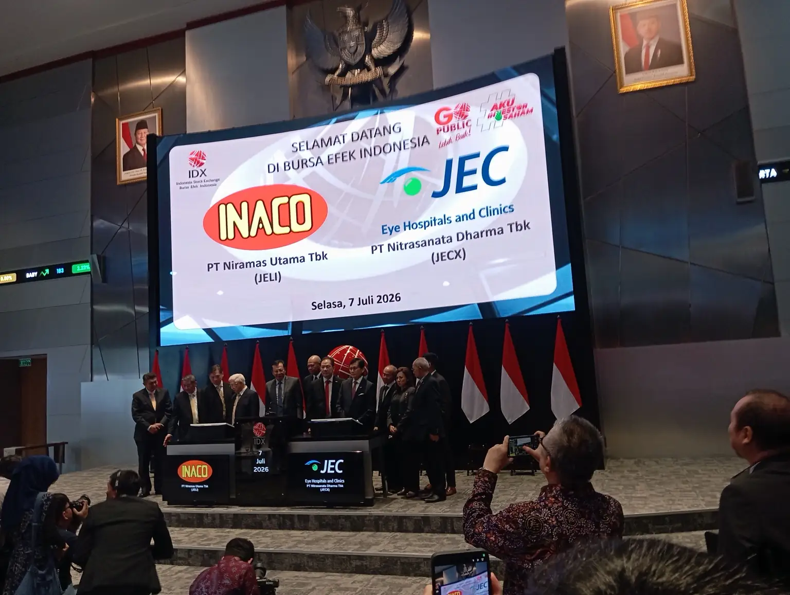 Sepanjang perdagangan, harga JELI tidak bergerak. Sementara saham RANS ditutup di level Rp204, turun 24 poin atau 10,53 persen dibandingkan penutupan sebelumnya. (Foto: dok KabarBursa)