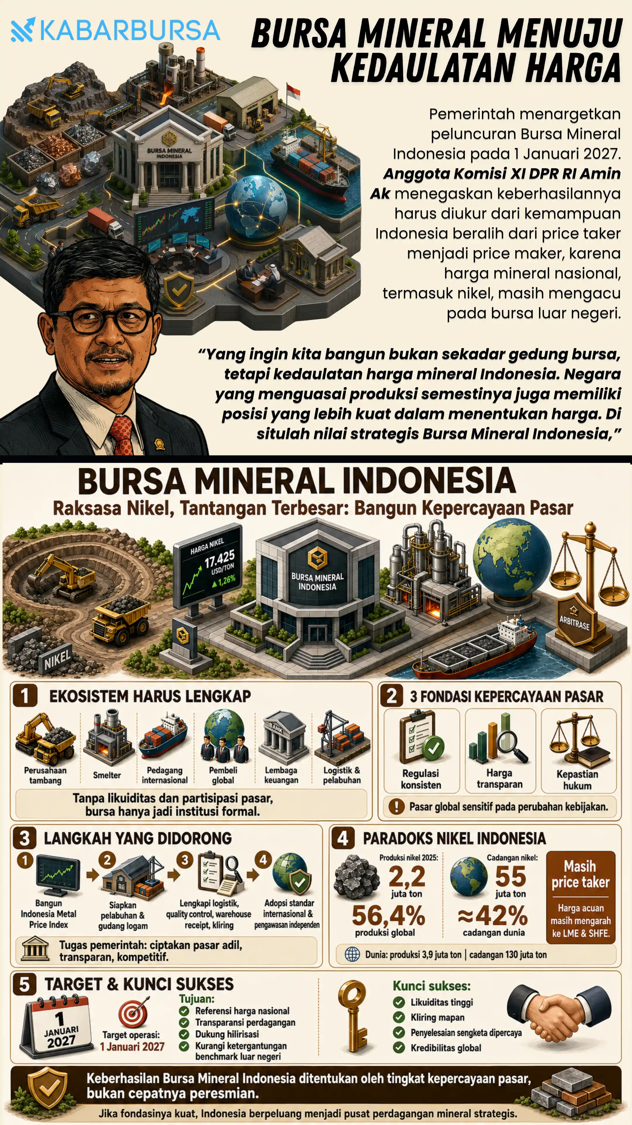 INFOGRAFIS Bursa Mineral Menuju Kedaulatan Harga