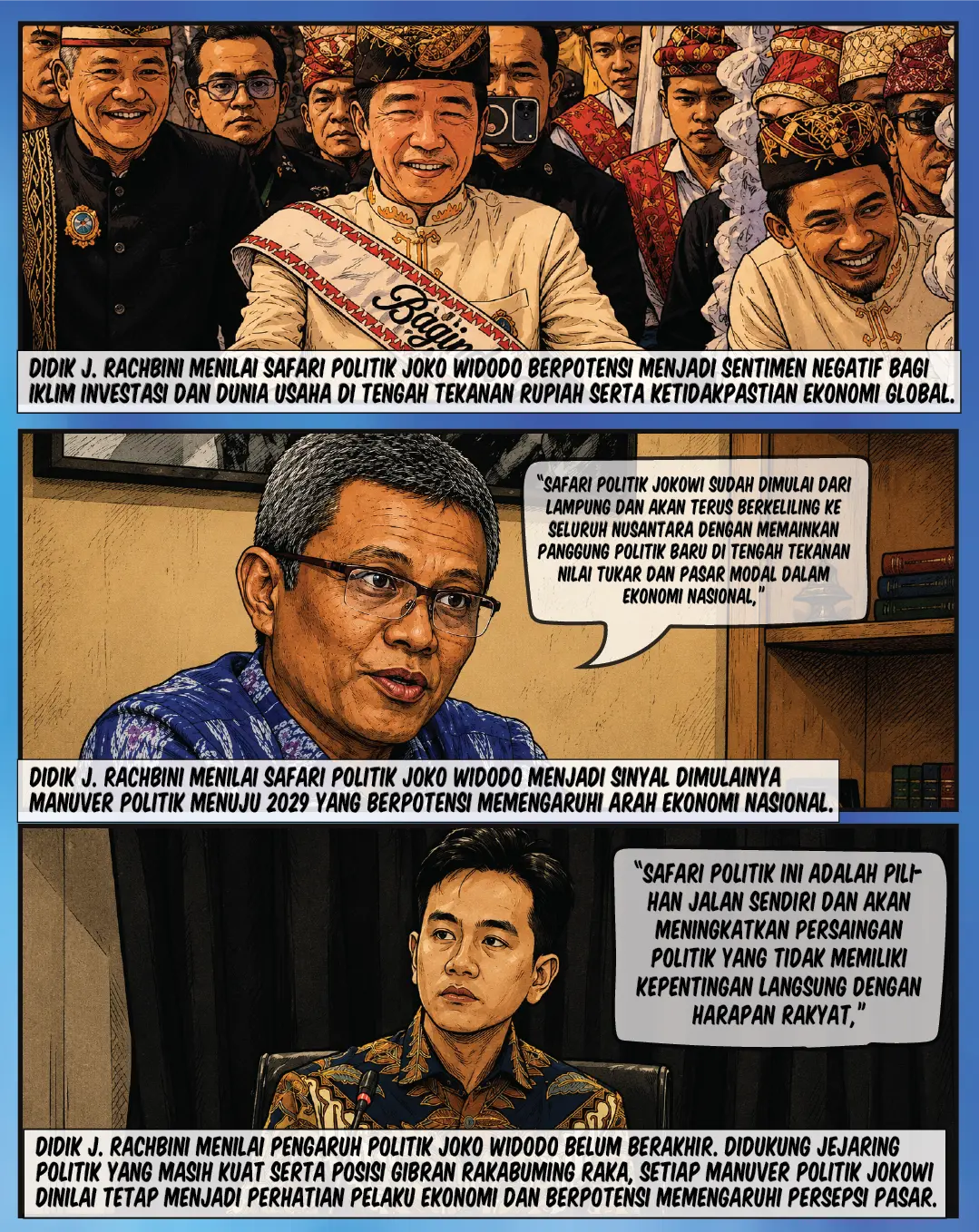 Safari Politik Jokowi Disorot Ekonom