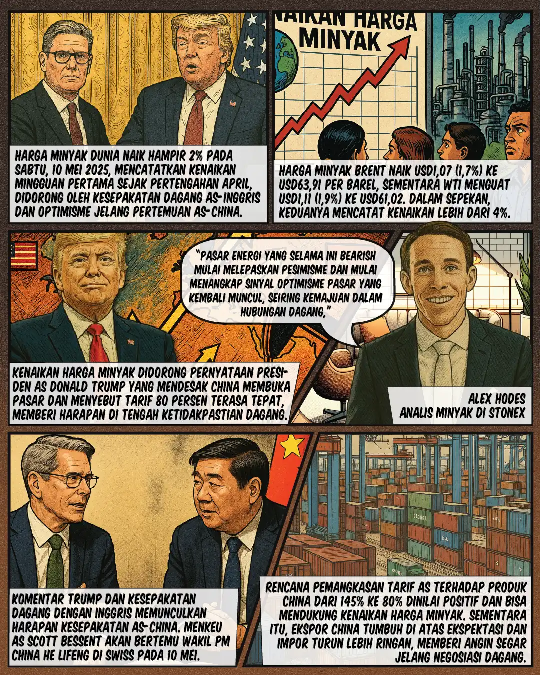 Minyak Naik, Pasar Optimis