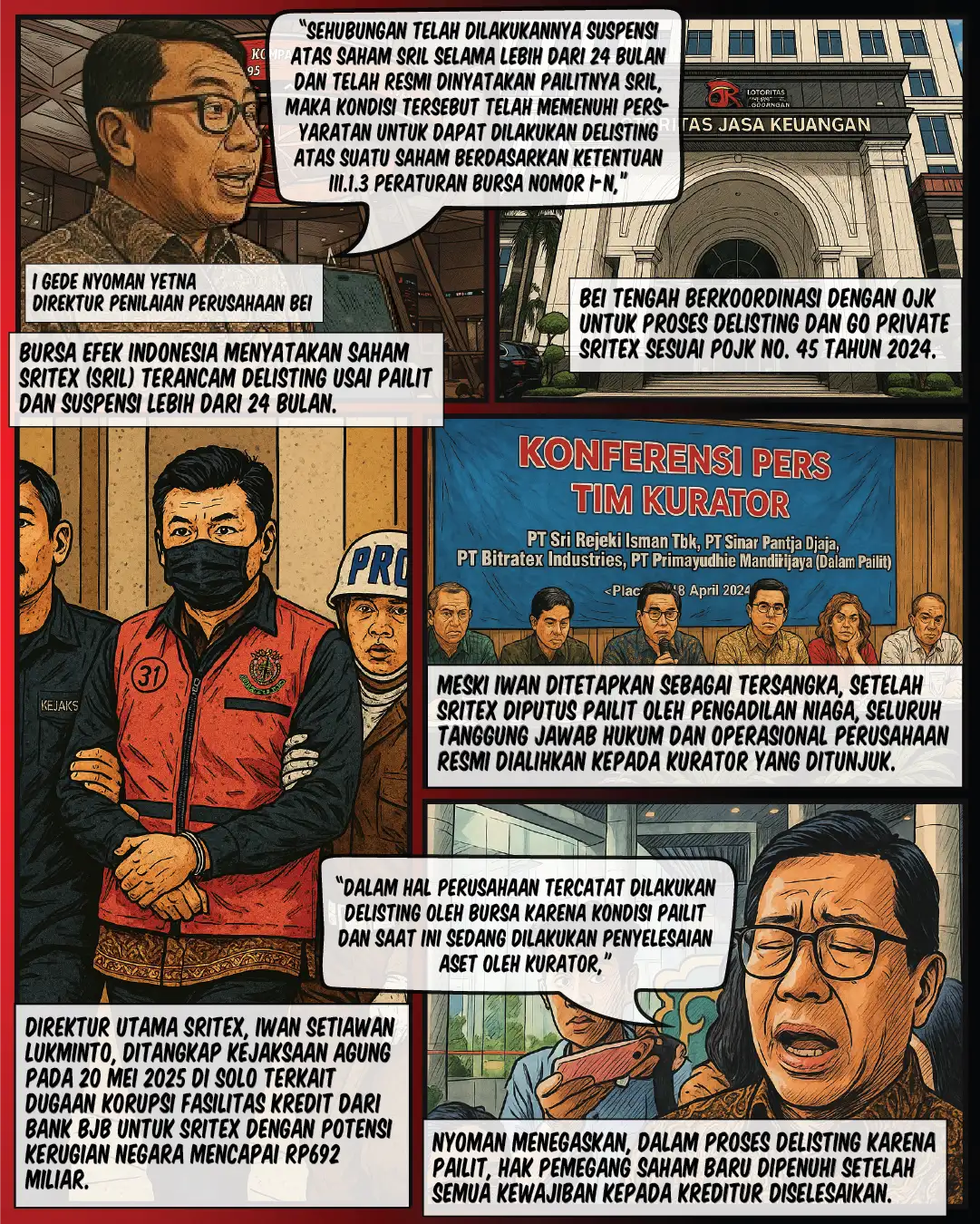 BEI Tanggapi Potensi Delisting SRIL