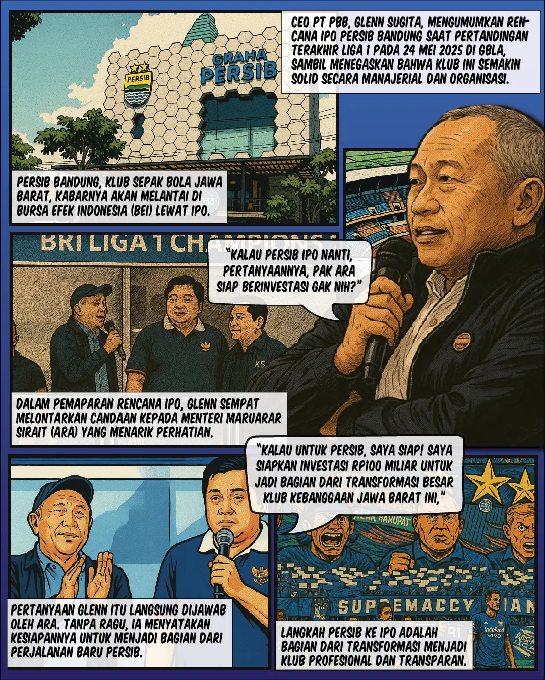 Persib IPO, Ara Siap Kucurkan Rp100 M