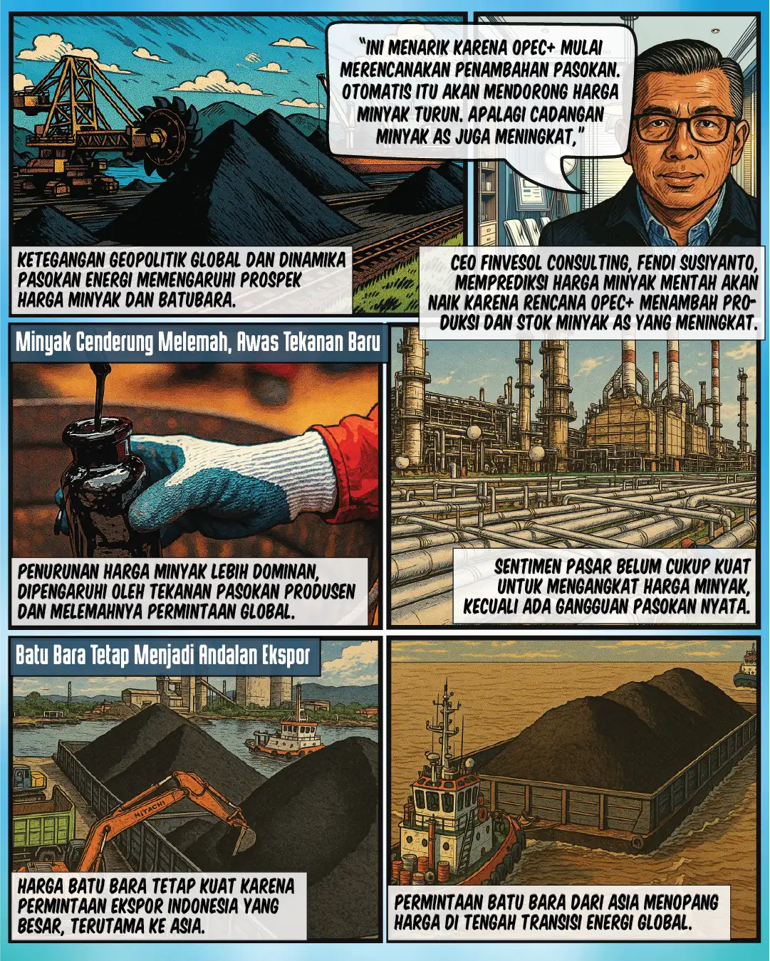 Minyak RI Turun, Batubara Tetap Kuat