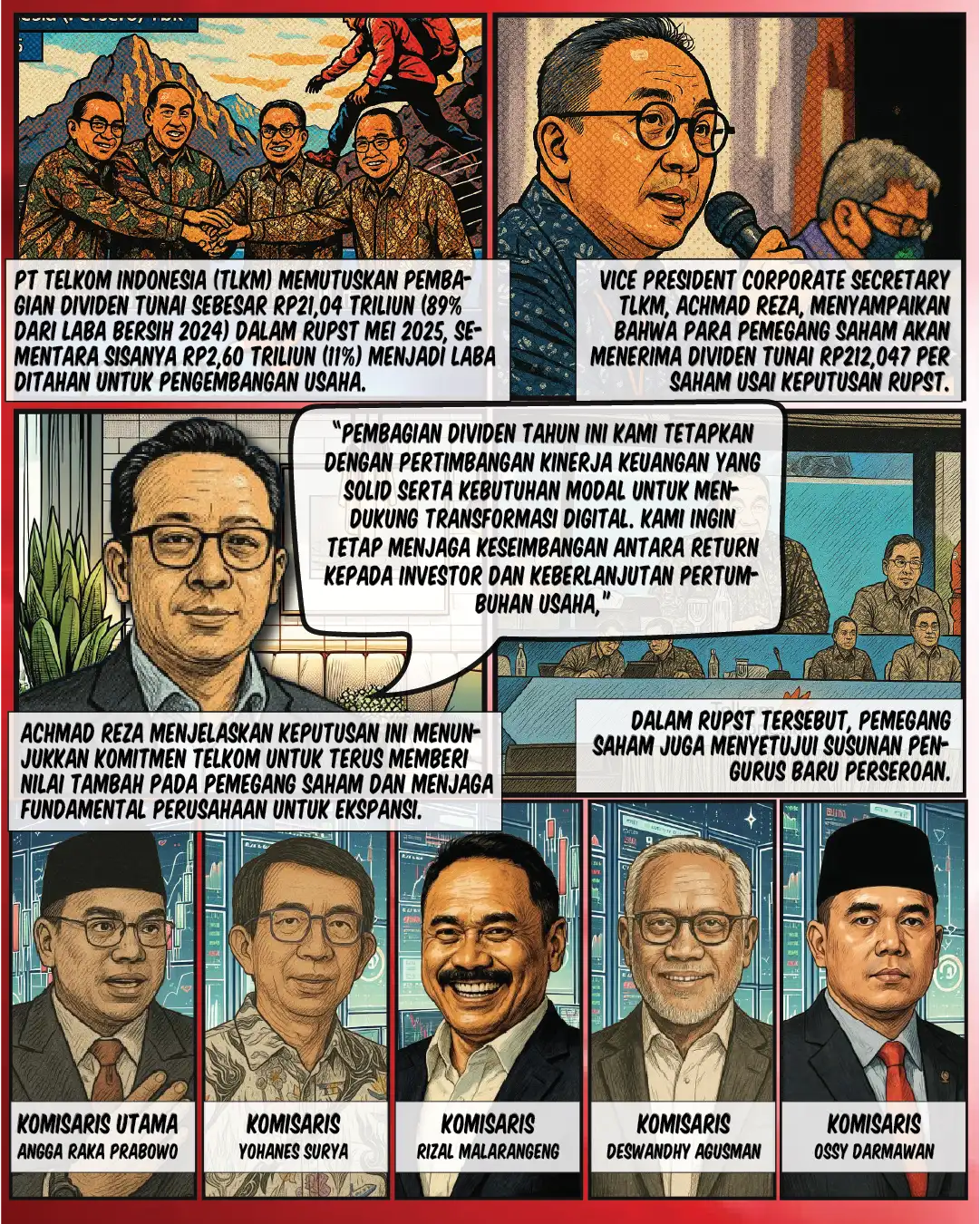 RUPST TLKM: Bagi Dividen Rp21,05 T