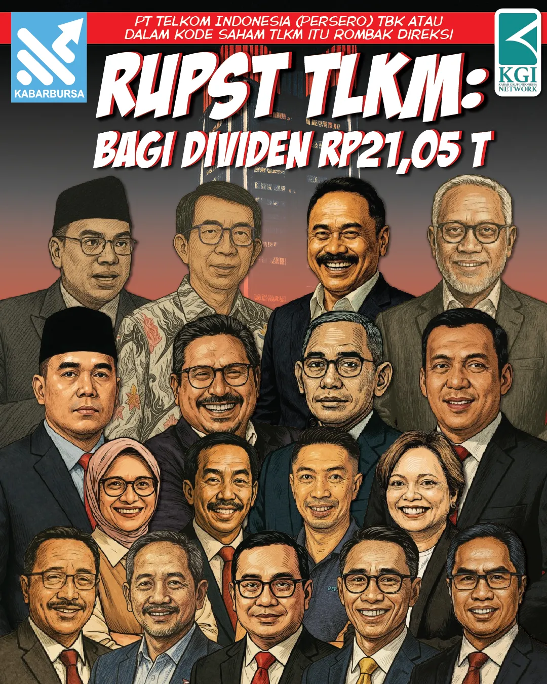 RUPST TLKM: Bagi Dividen Rp21,05 T