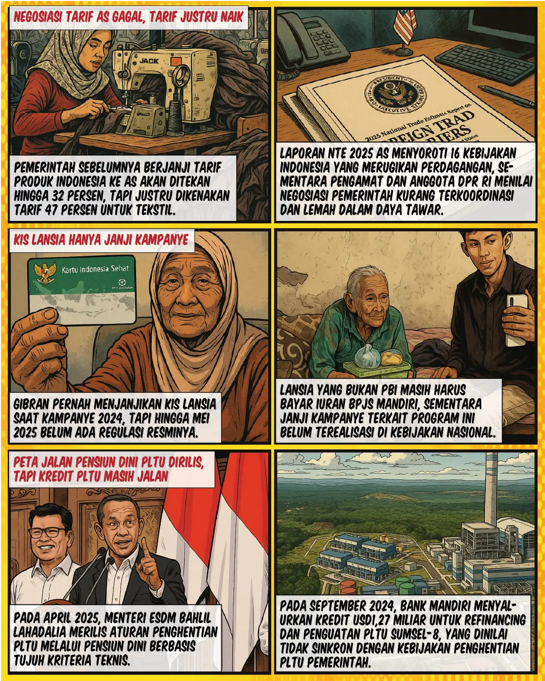 Enam Kebijakan yang Berubah Arah