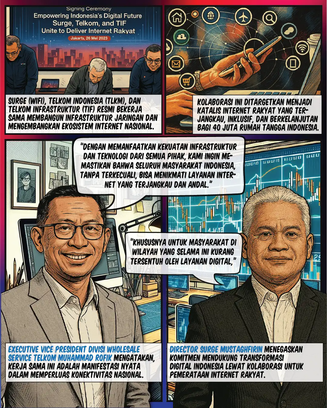 TLKM & WIFI Kolaborasi Angkat Saham