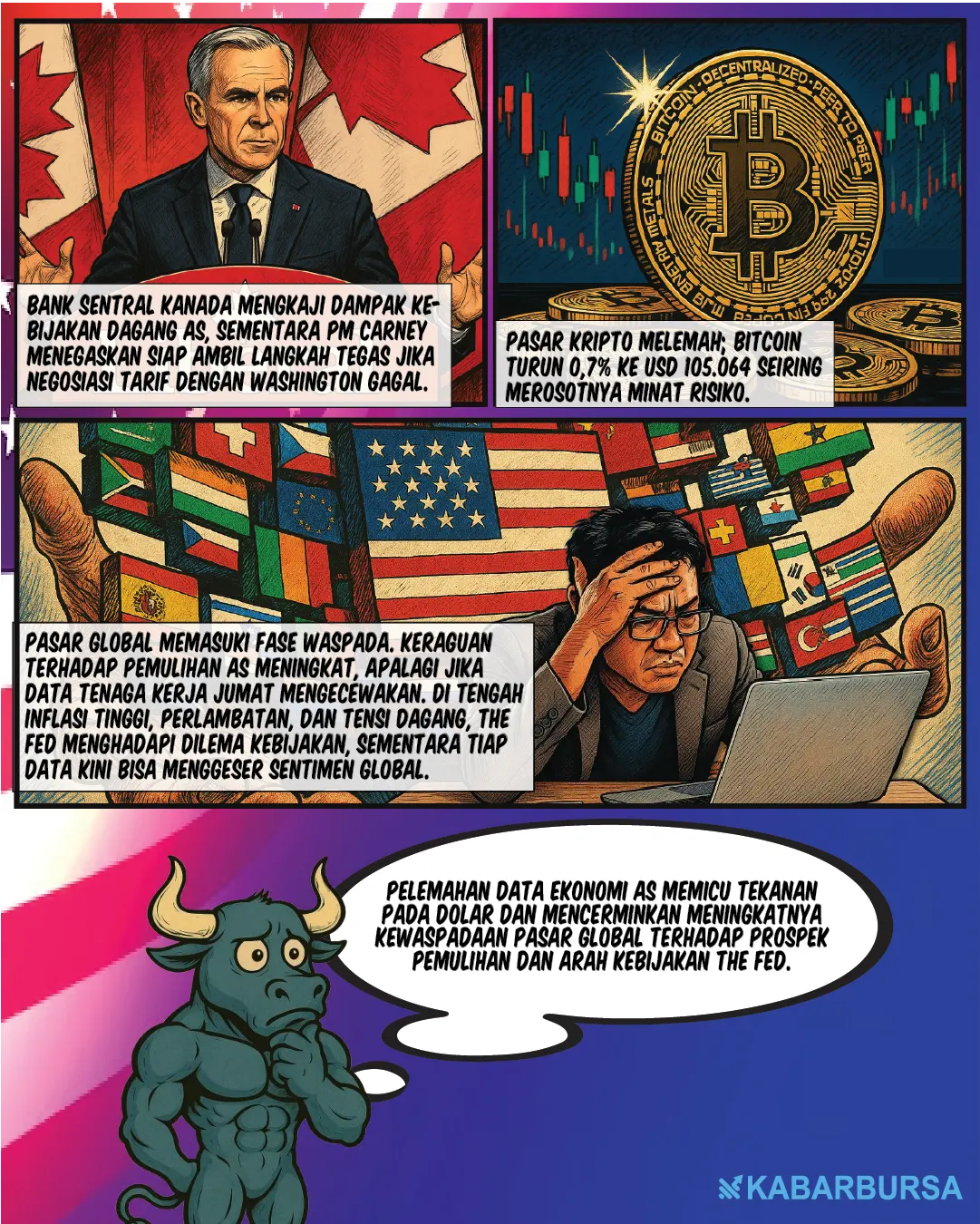 Dolar Melemah Usai Data Ekonomi AS Loyo