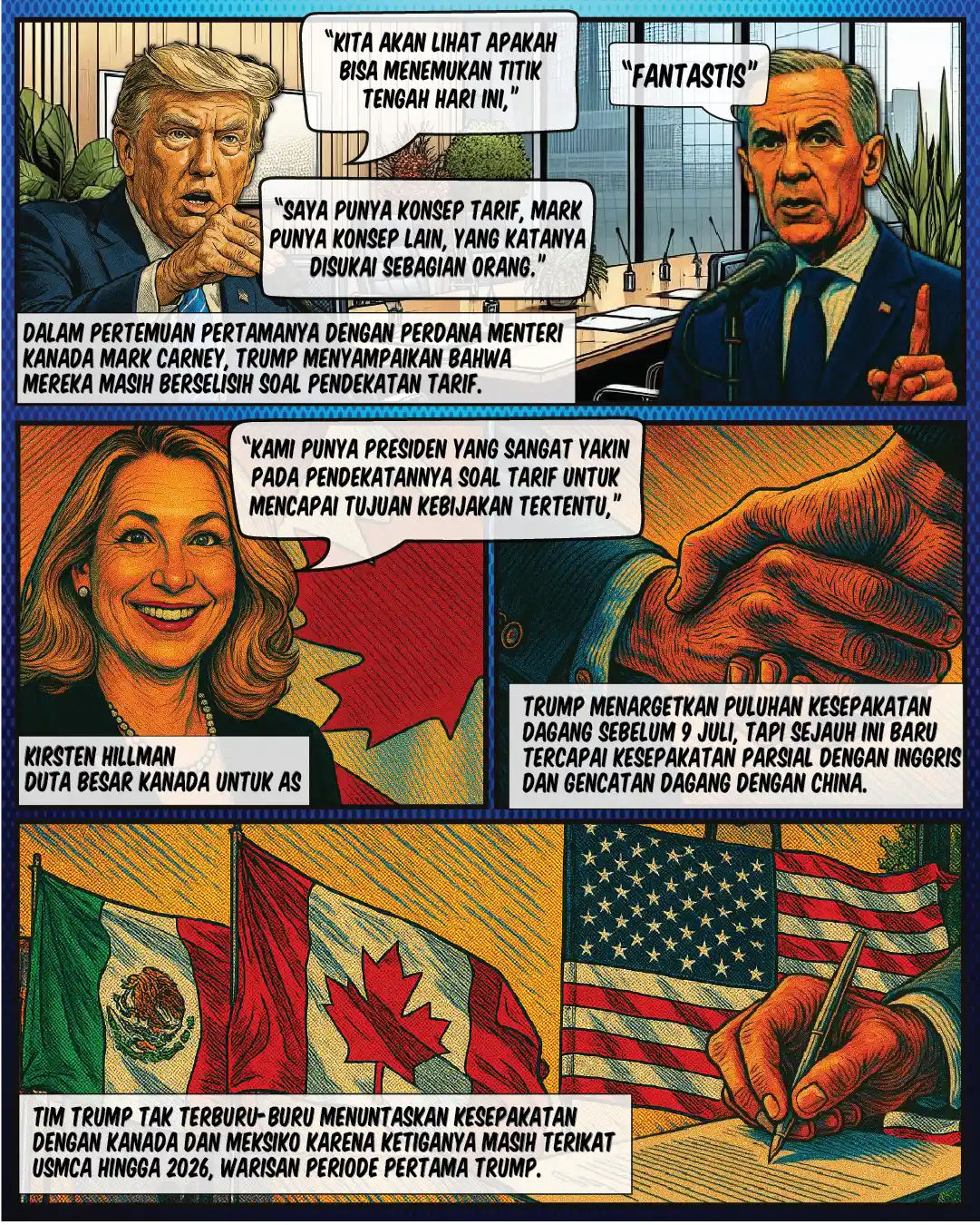 Trump tinggalkan G7, Perundingan Mandek