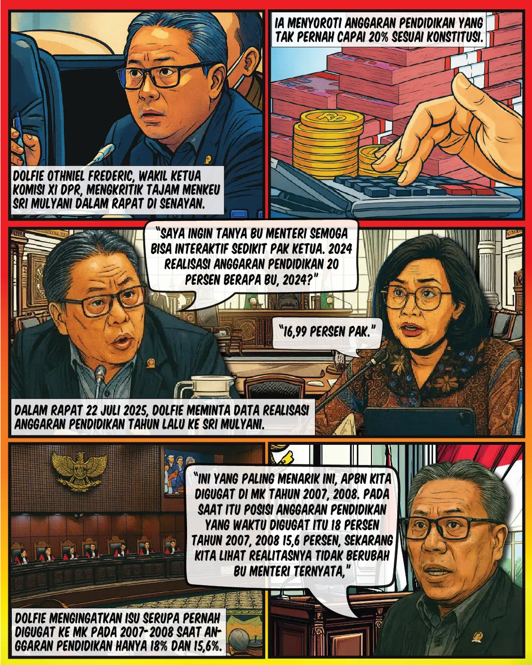 DPR Kritik Sri Mulyani soal Anggaran Pendidikan