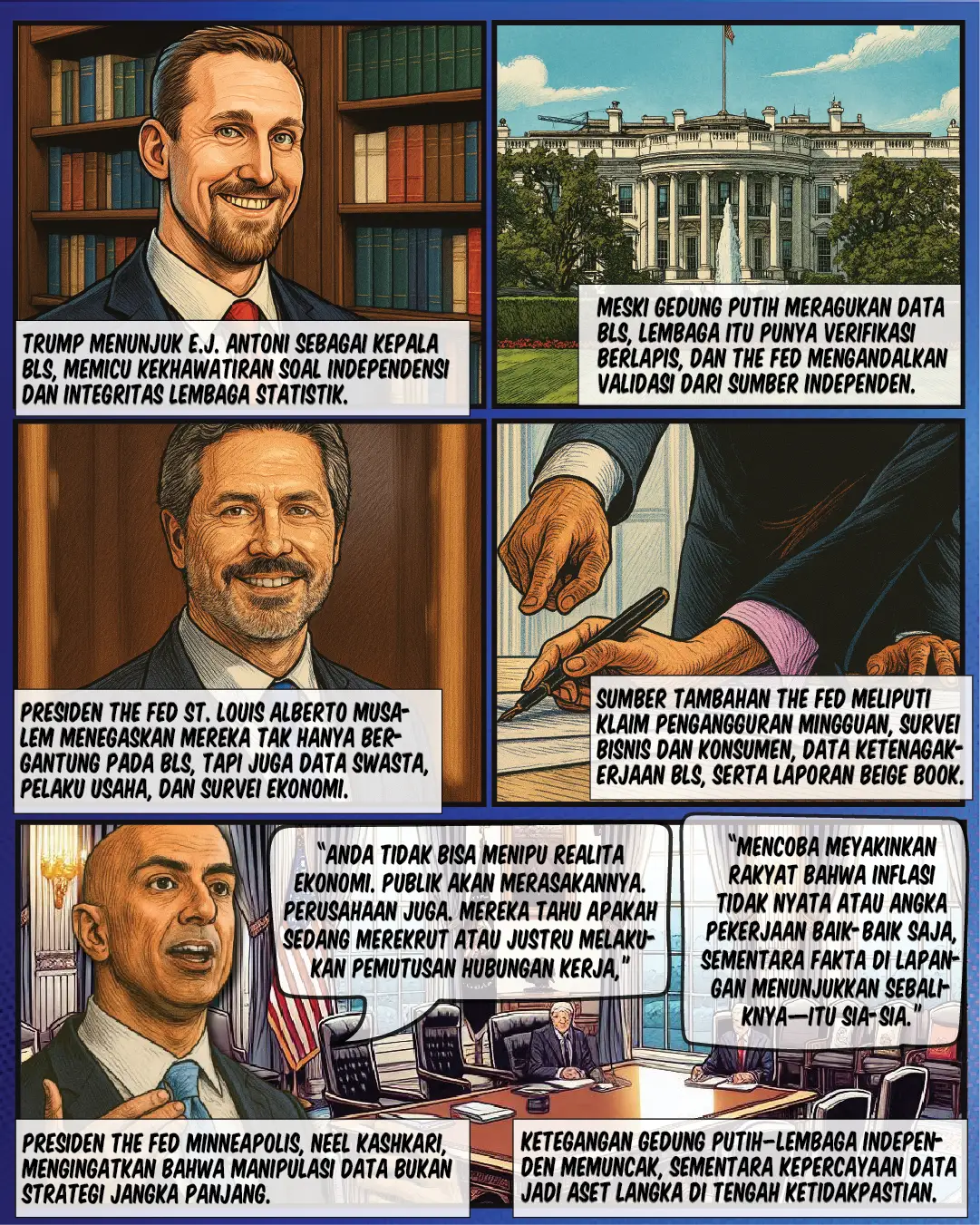 Trump Tantang BLS, The Fed Gunakan untuk Strategi