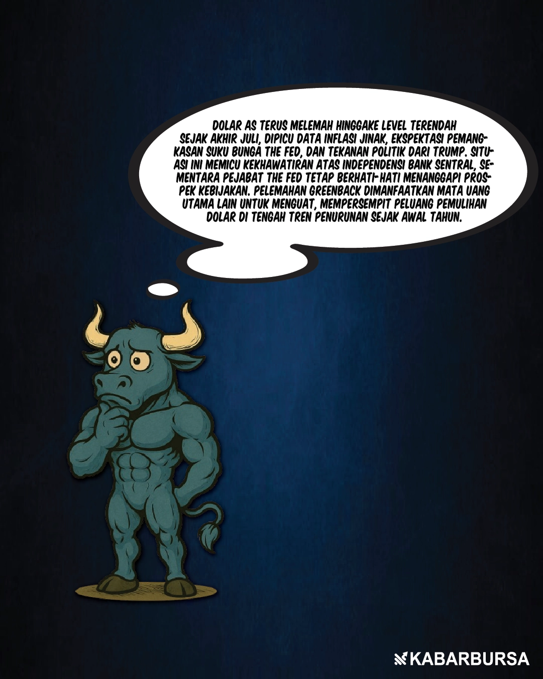 Dolar AS Tertekan, Trump Desak Turunkan Suku Bunga