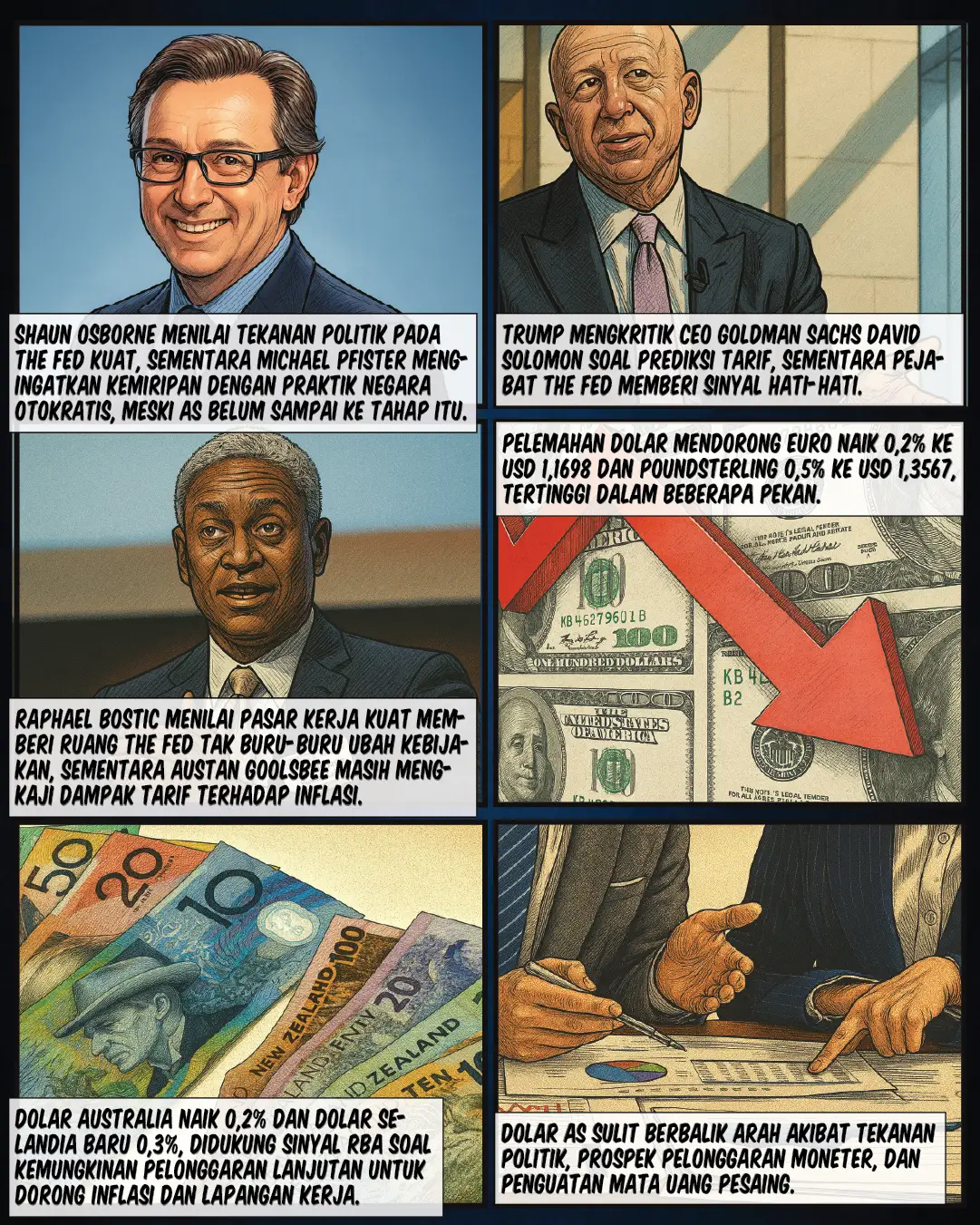 Dolar AS Tertekan, Trump Desak Turunkan Suku Bunga