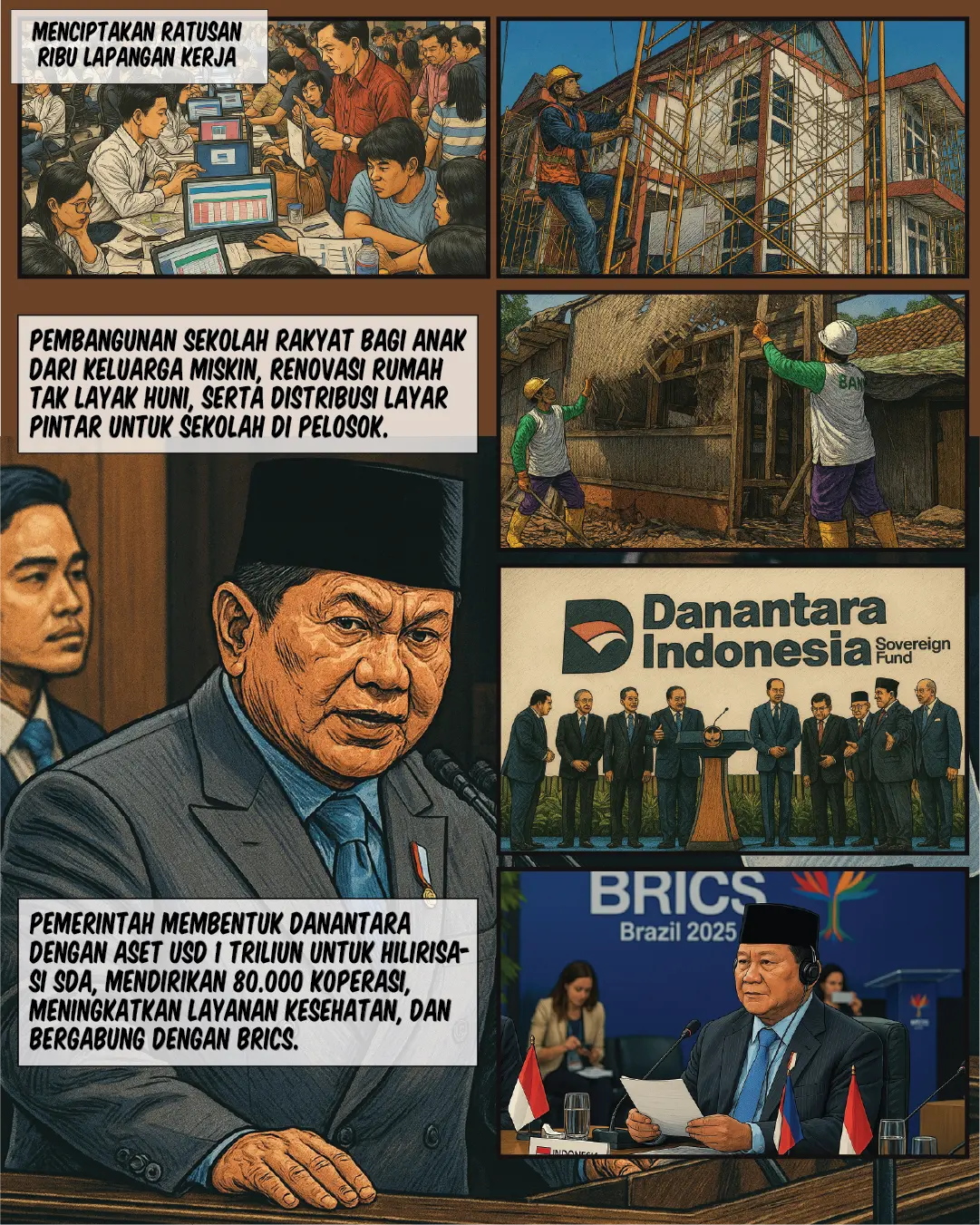 Capaian Prabowo di HUT ke-80 RI