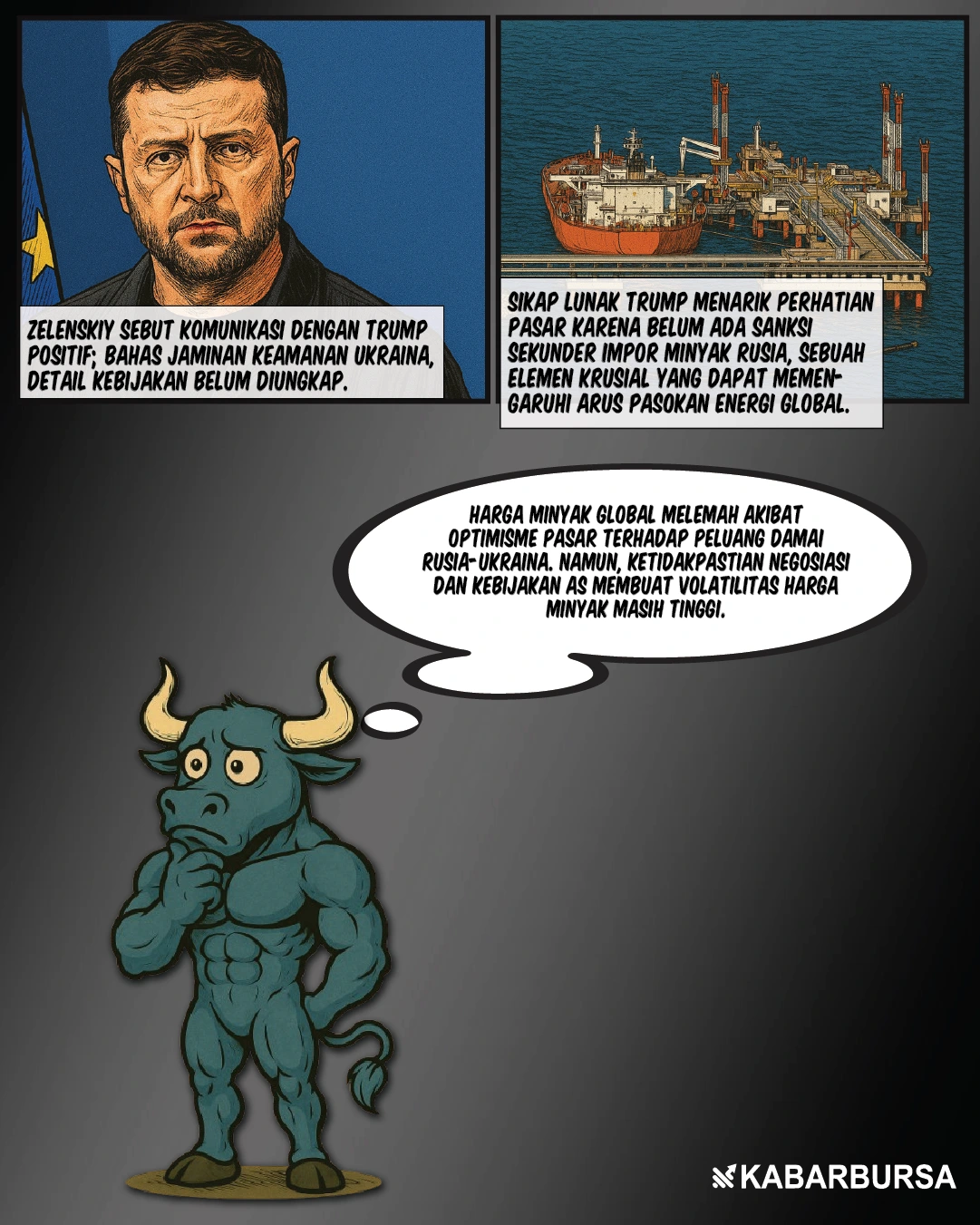 Minyak Dunia Terkoreksi, Pasar Tunggu Perdamaian