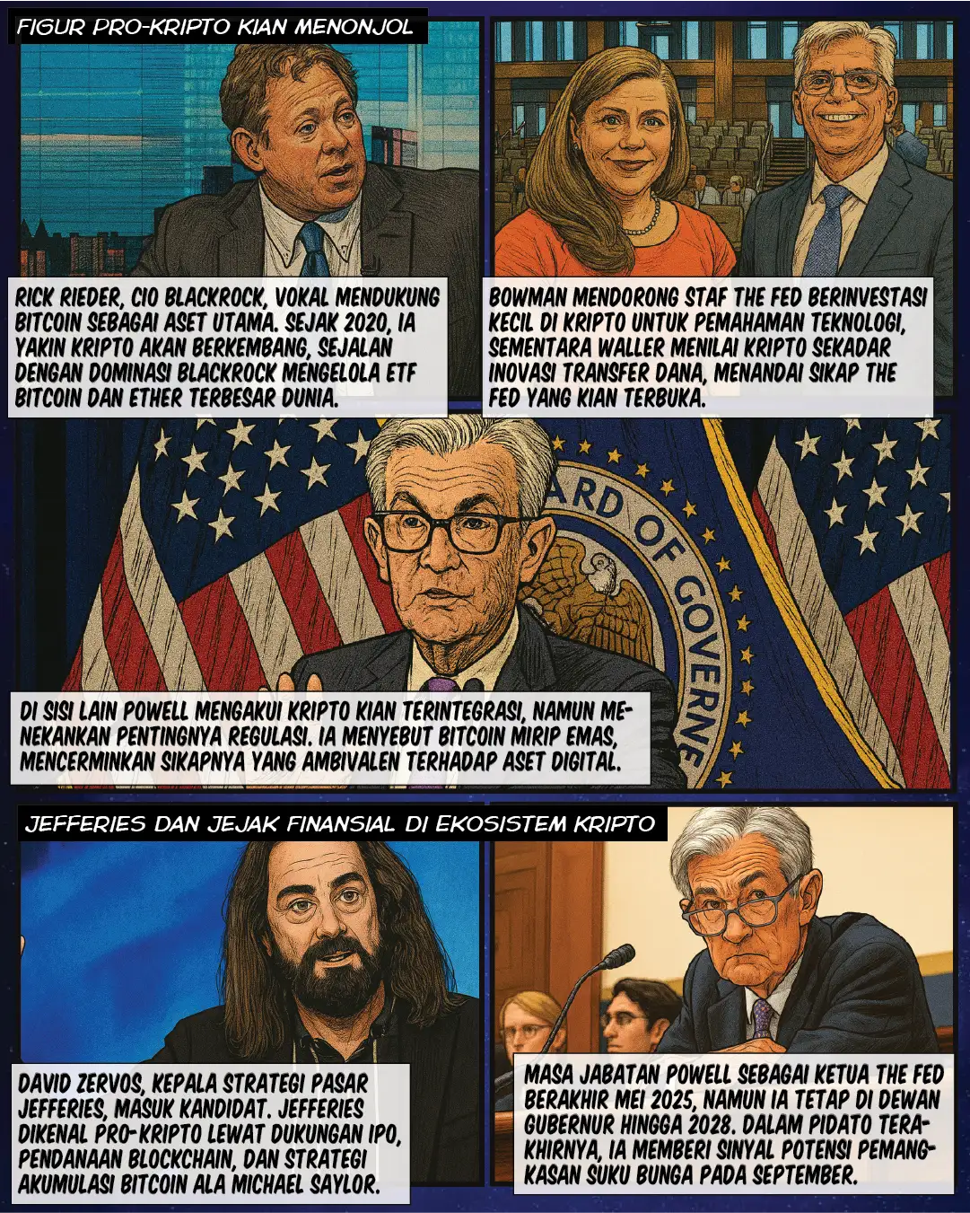 Trump Siapkan Pengganti Powell, The Fed Dekati Kripto?