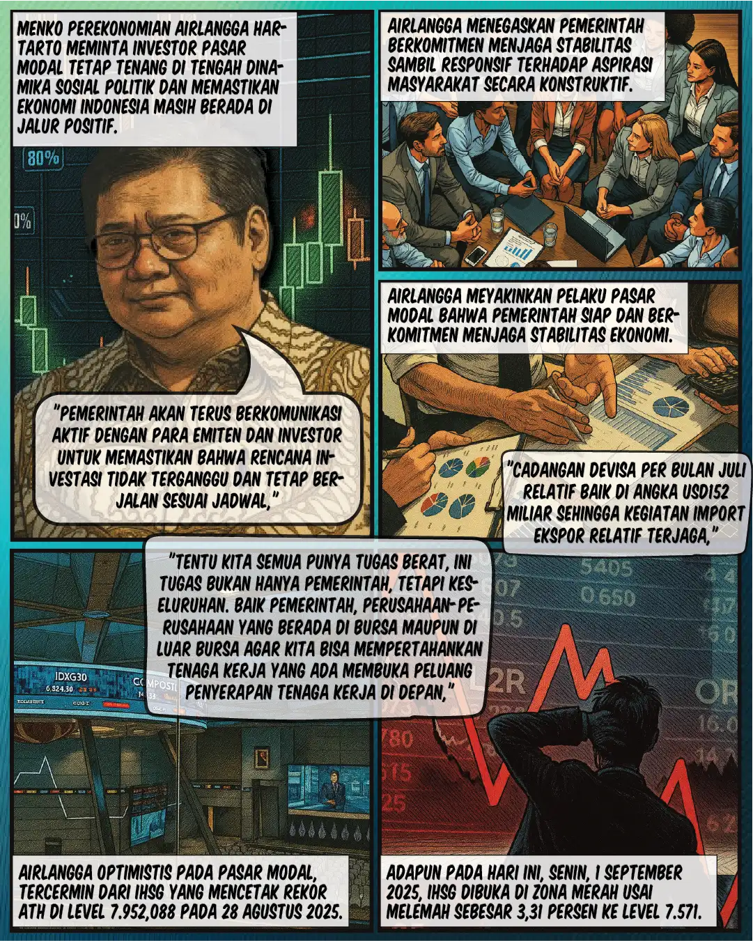 Airlangga Minta Investor Tenang