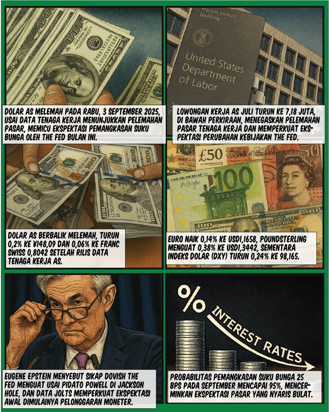 Data Ketenagakerjaan Tekan Dolar