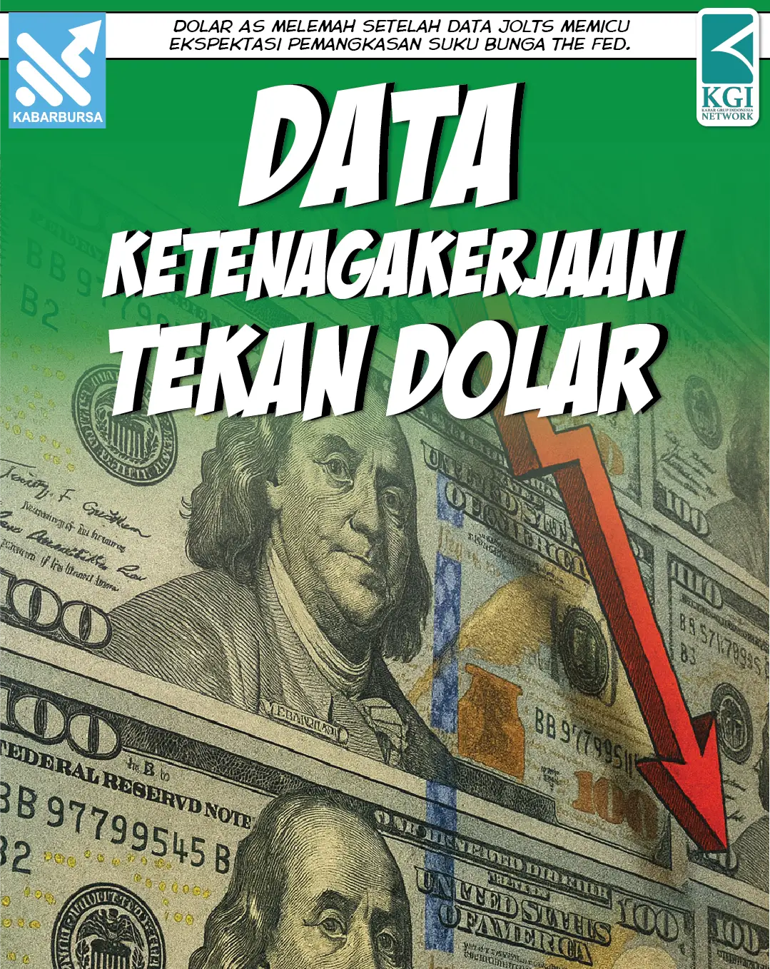Data Ketenagakerjaan Tekan Dolar