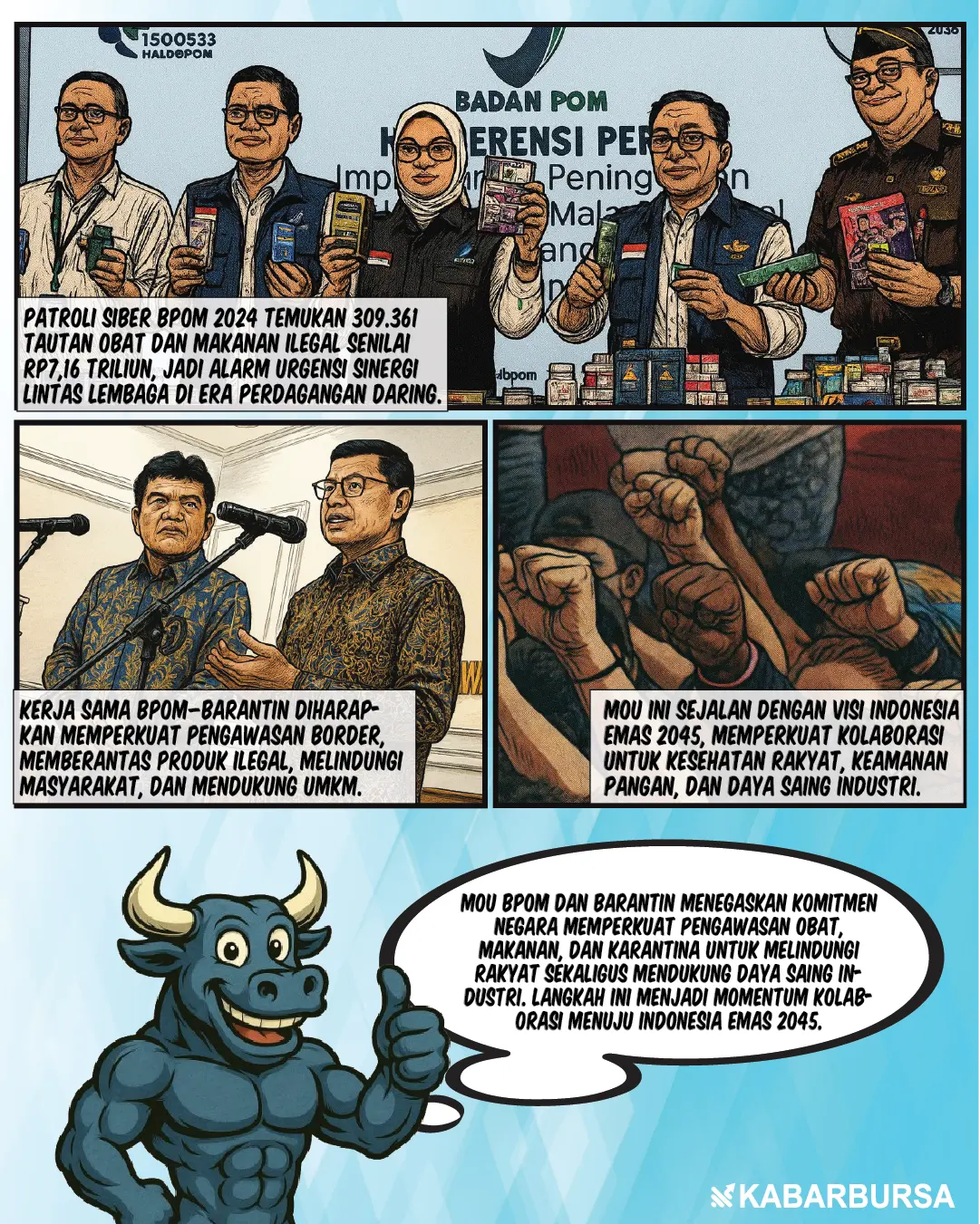 BPOM–Barantin Sepakat Lindungi Masyarakat