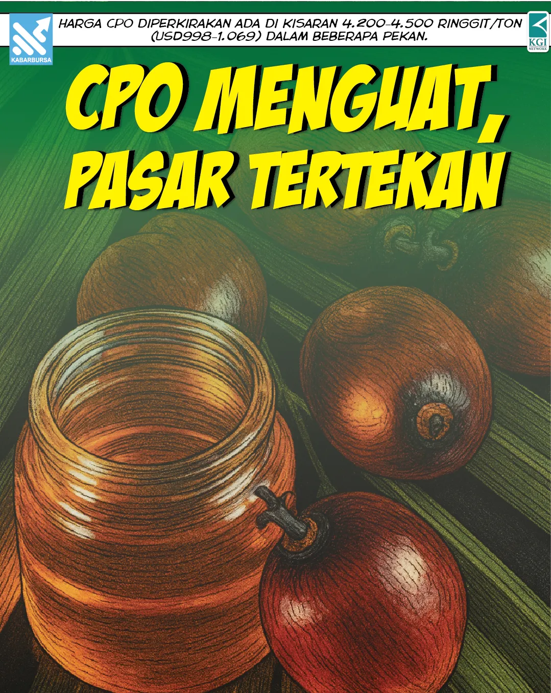 CPO Menguat, Pasar Tertekan