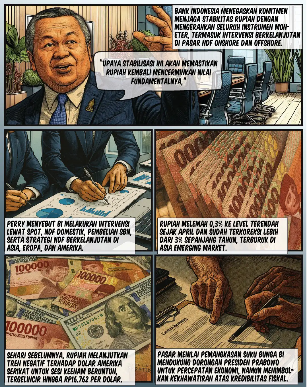 BI Kerahkan Instrumen Stabilkan Rupiah