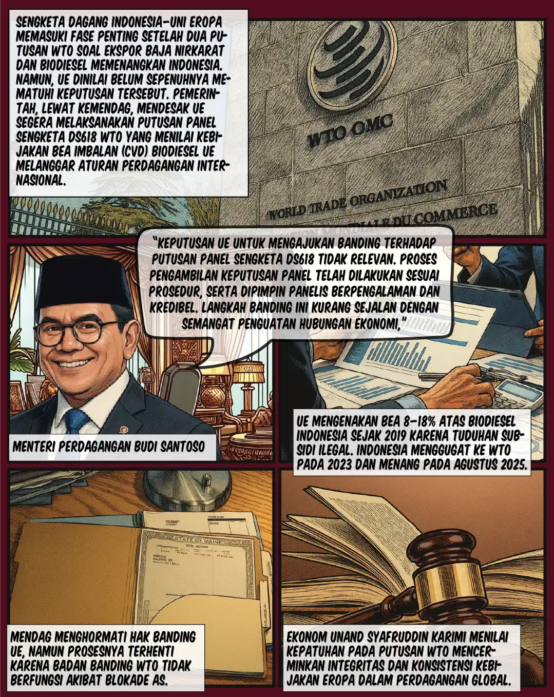 Indonesia Desak UE Patuhi Putusan WTO