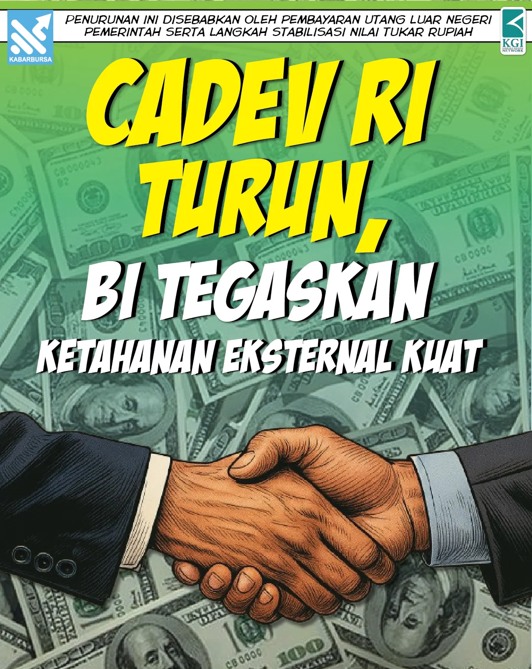 Cadev RI Turun, BI Tegaskan Ketahanan Eksternal Kuat