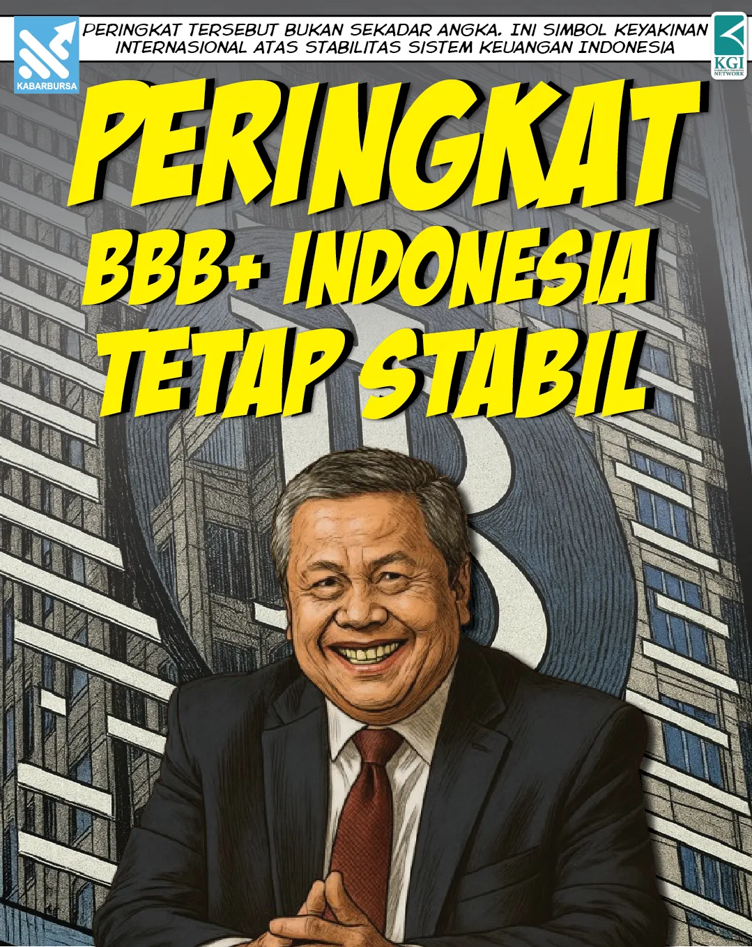 Peringkat BBB+ Indonesia Tetap Stabil