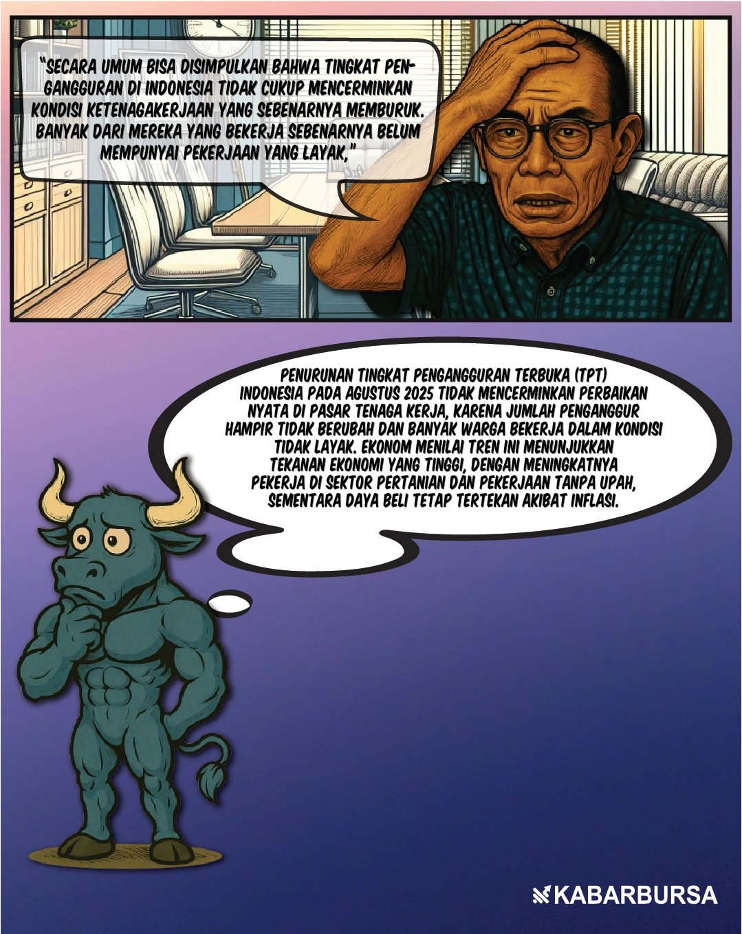 Ketenagakerjaan Memburuk Meski Pengangguran Turun