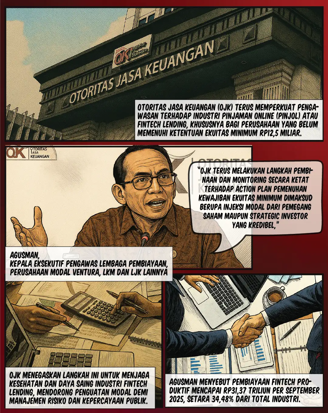 OJK Awasi 8 Pinjol Belum Penuhi Modal Minimum