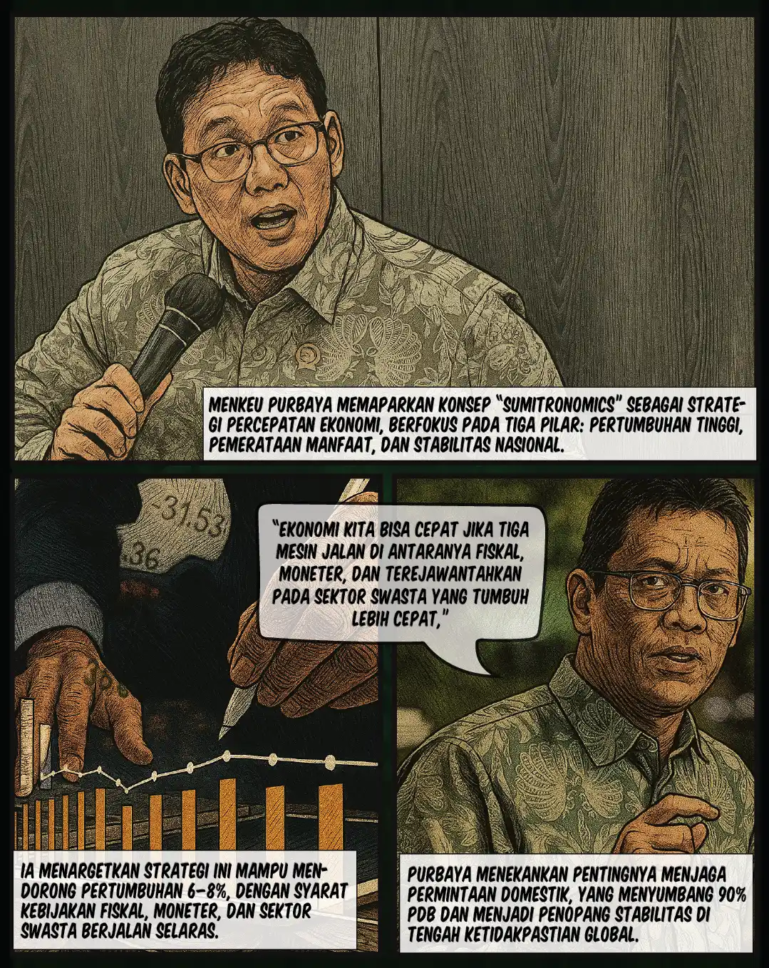 Purbaya Targetkan Pertumbuhan 6–8% lewat Sumitronomics