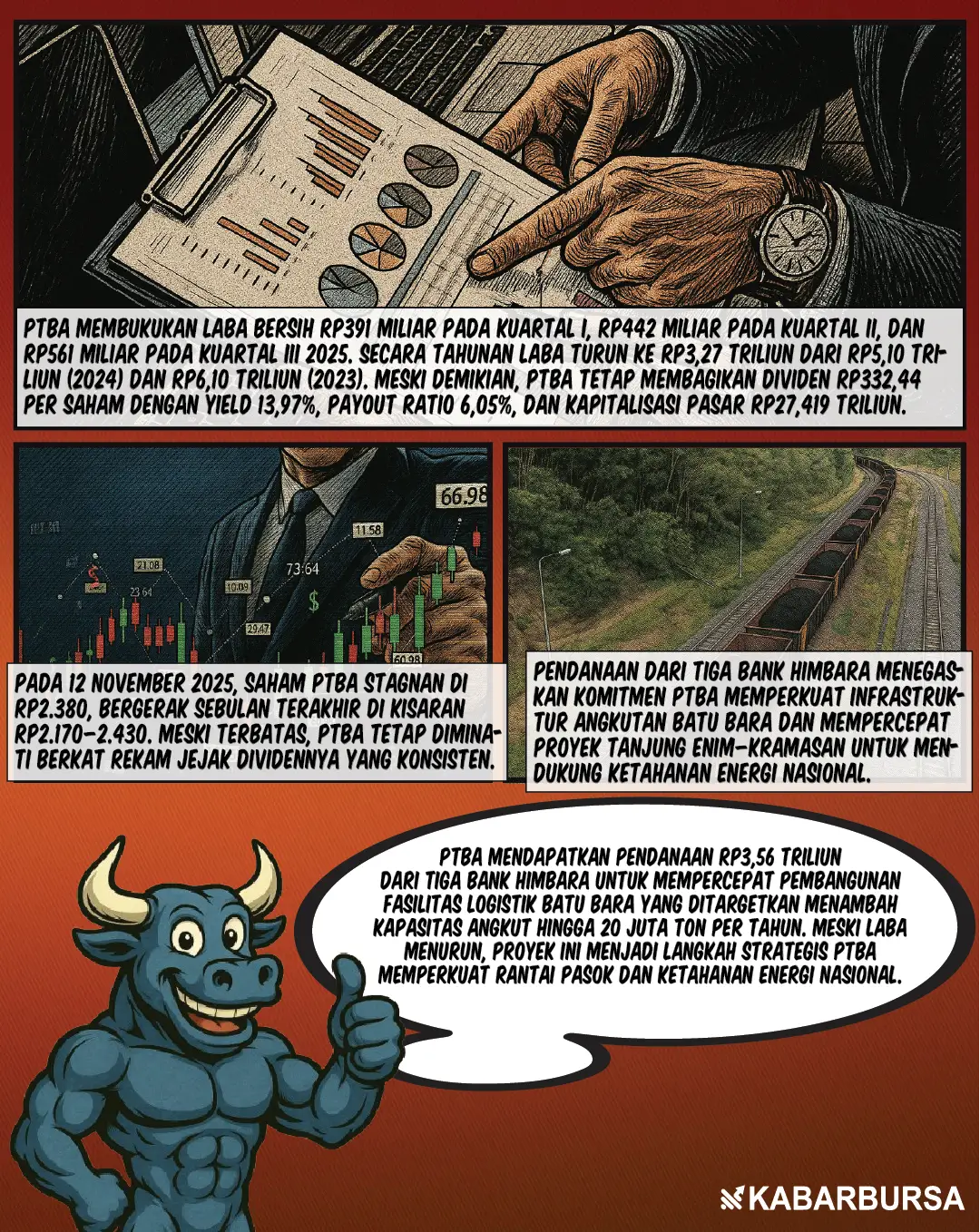 Dana Himbara Percepat Proyek Batu Bara PTBA