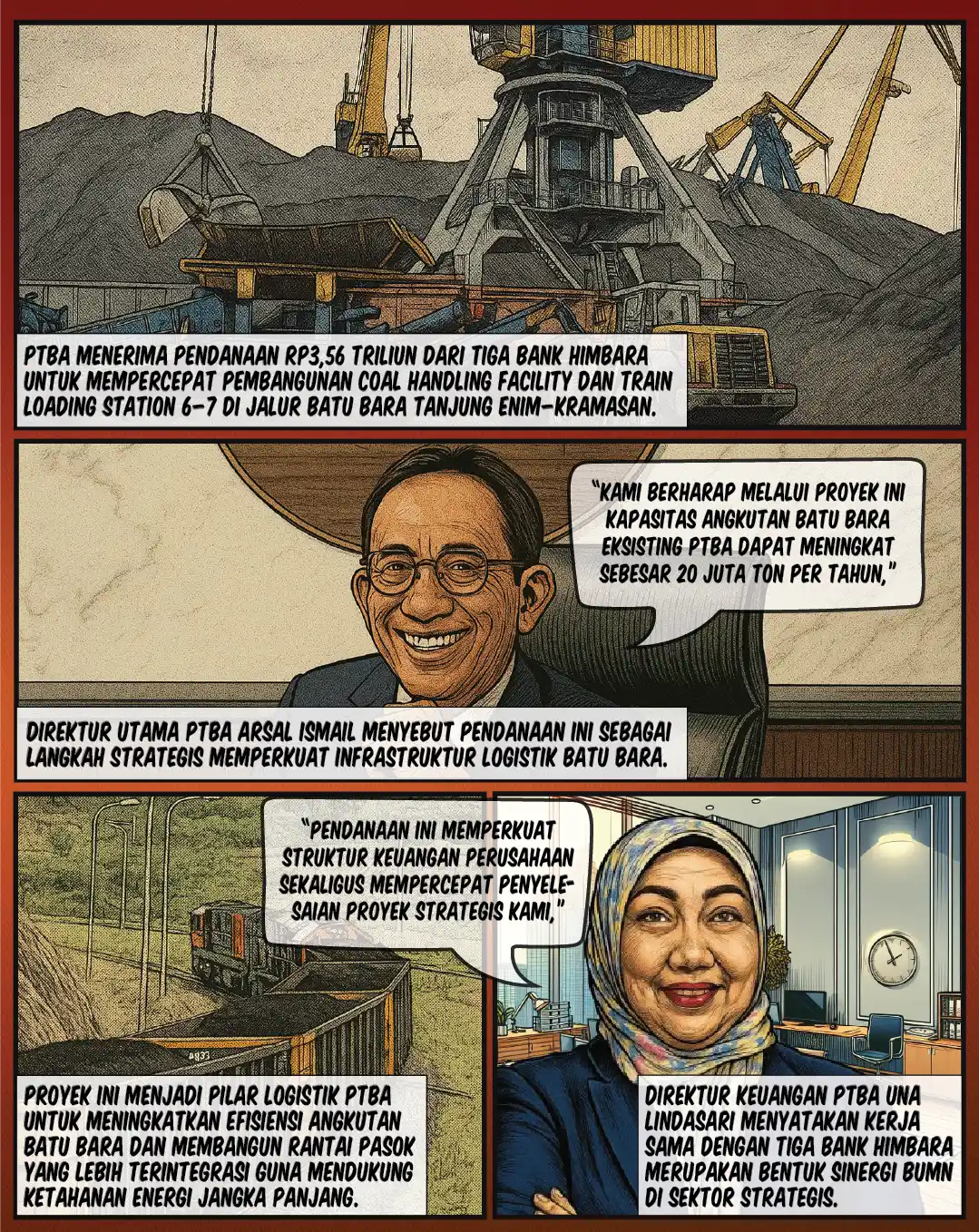 Dana Himbara Percepat Proyek Batu Bara PTBA